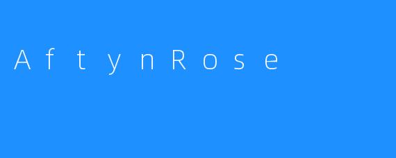 AftynRose：一个初出茅庐的有才华的新星