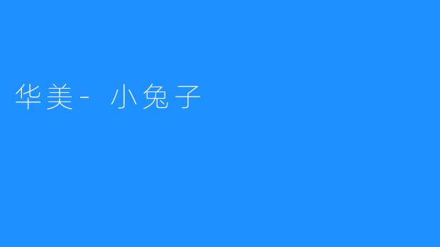 华美-小兔子
