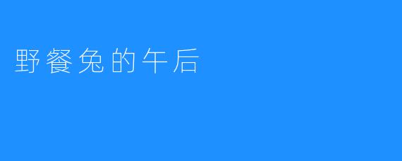 野餐兔的午后